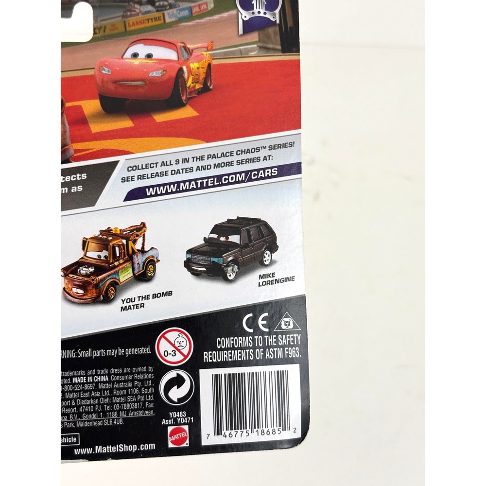 2013 Disney Pixar Cars Mike Lorengine #2/9 Palace Chaos Y0483 Sealed - Picture 7 of 11